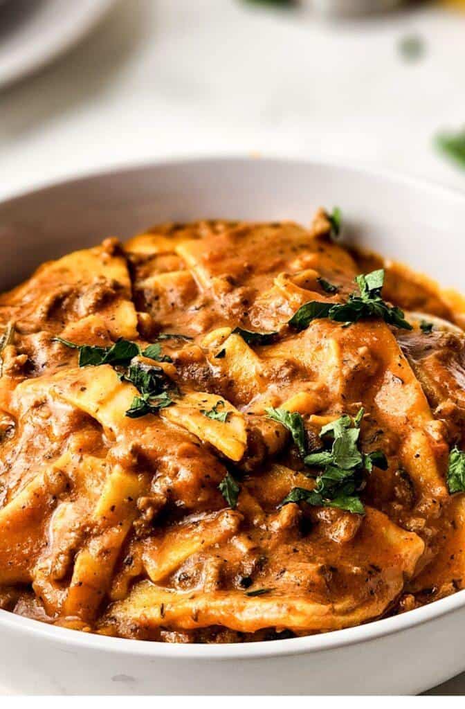 One-Stop Lasagna Soup