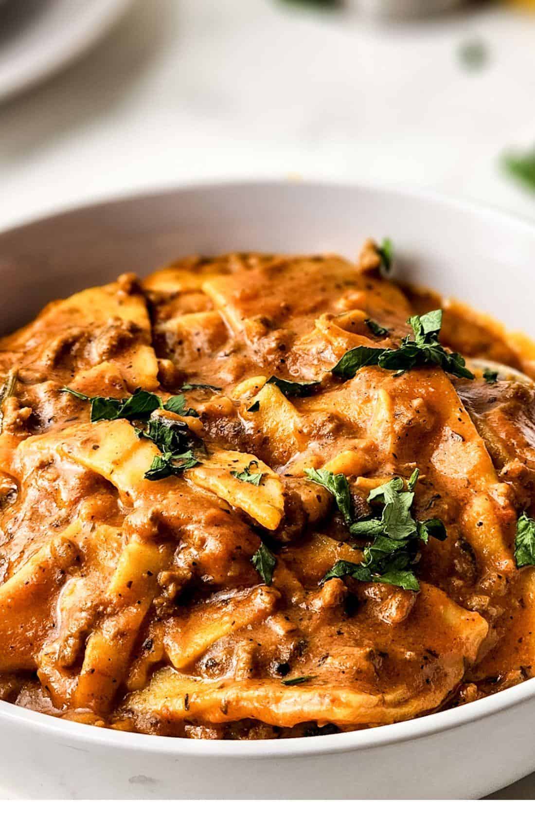 One-Stop Lasagna Soup