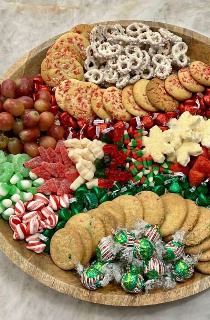 Red Tree, Snowman, and Red & Green Gummies