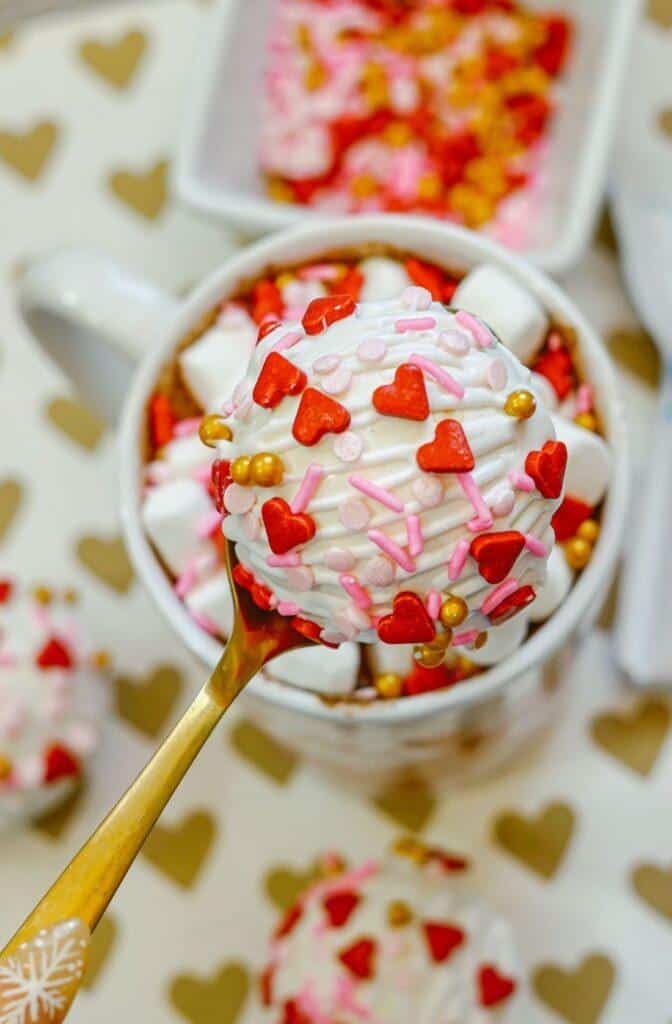 Valentine's Day Hot Cocoa Bombs