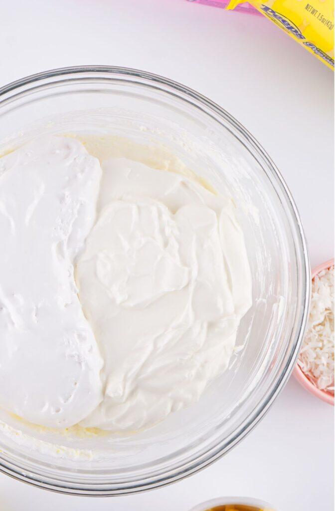 Add Marshmallow and Sour Cream