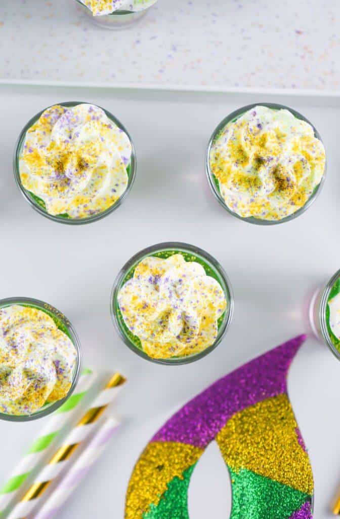 Mardi Gras Jello Shots Top
