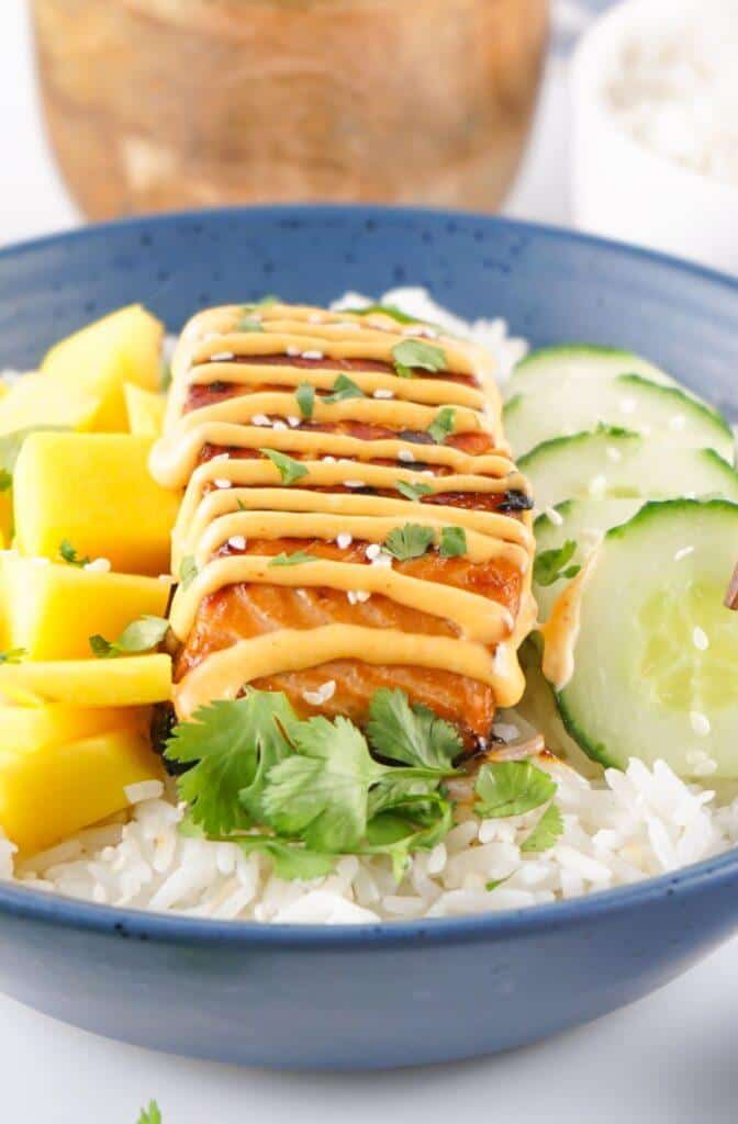 Salmon Teriyaki Bowl