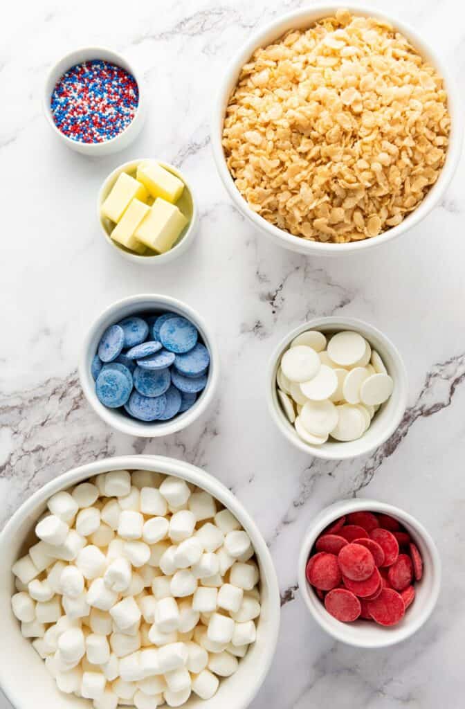 Independence Rice Krispie Treat Ingredients