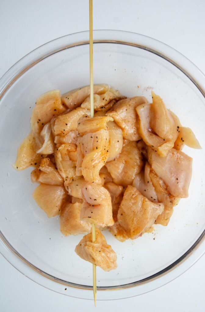 Bang Bang Chicken Skewers