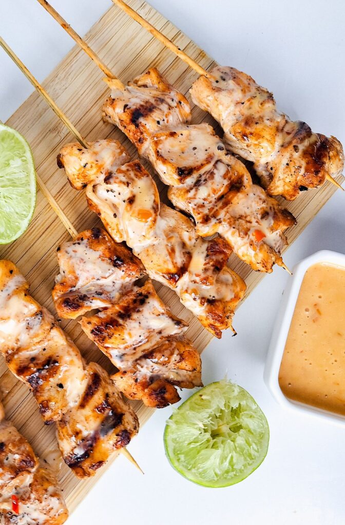 Bang Bang Chicken Skewers