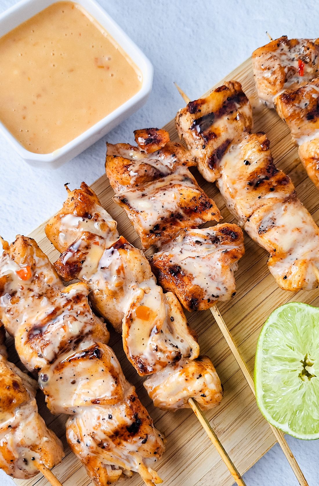 Bang Bang Chicken Skewers