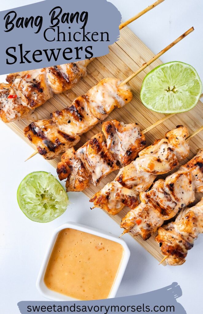 Bang Bang Chicken Skewers 