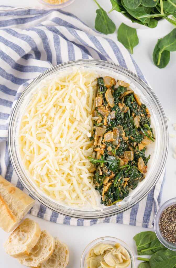 SPINACH ARTICHOKE DIP 8 Spinach Artichoke Dip
