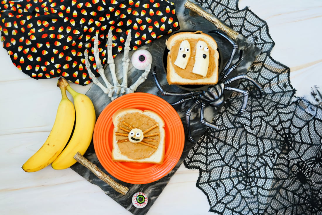 Halloween Toast That'll Make You Go BOO-nanas - Sprinkle of Flavor