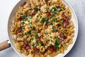 Chicken Bacon Ranch Pasta recipe last step