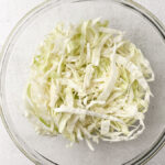 a bowl with cabbage