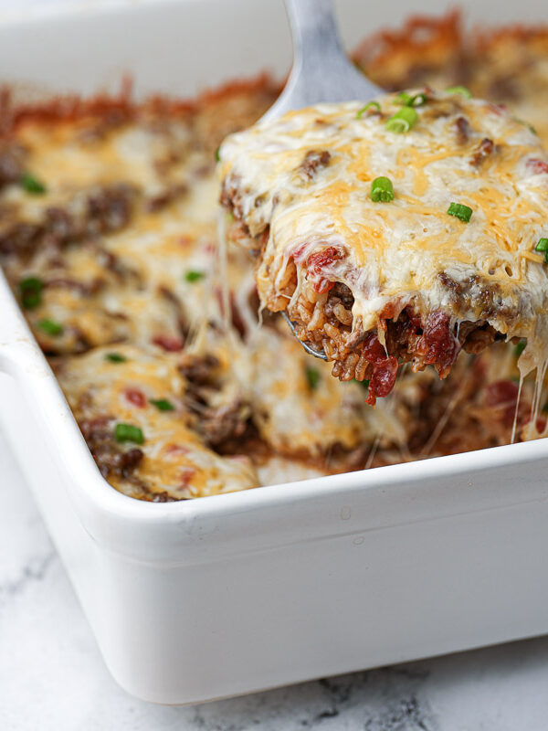 Easy Ground Beef and Rice Casserole (No Canned Soup!)
