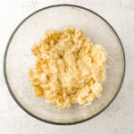 Healthy Almond Butter Banana Chocolate Chip Muffins mashed banana