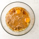 Healthy Almond Butter Banana Chocolate Chip Muffins eggs and almond butter