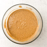 Healthy Almond Butter Banana Chocolate Chip Muffins in a glass bowl