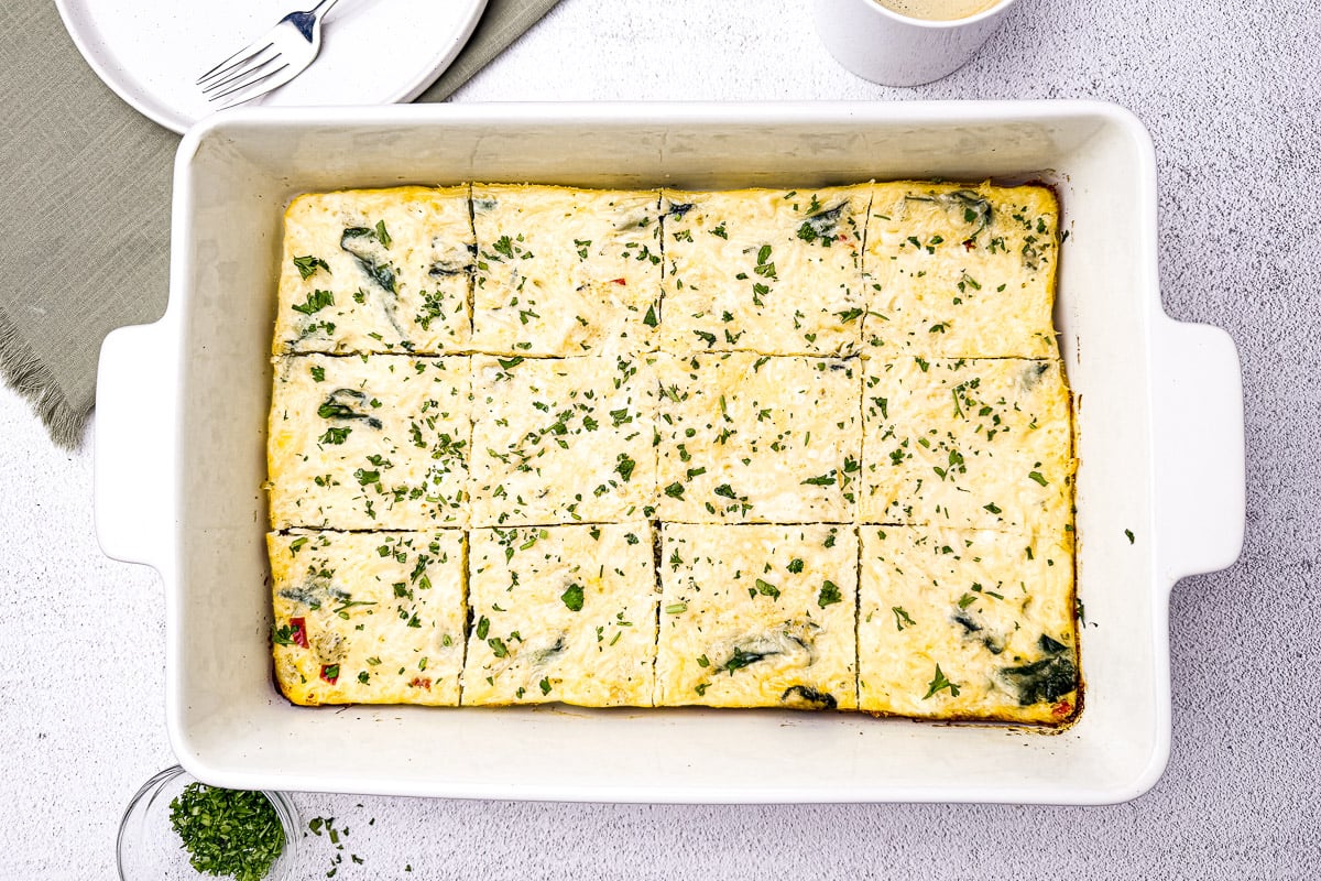 sausage egg breakfast casserole no bread in pan