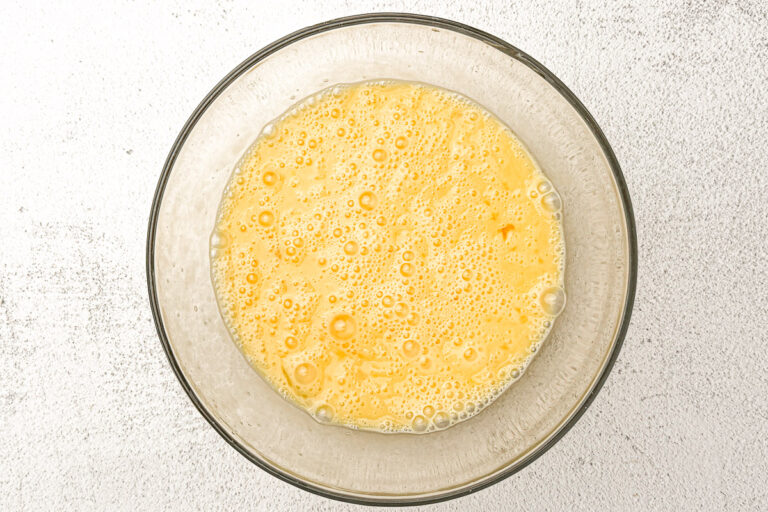 Easy Sausage and Egg Breakfast Casserole (No Bread!) 19 whisked eggs and salt