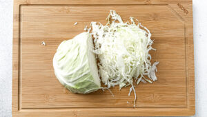 Cabbage shredded in small pieces