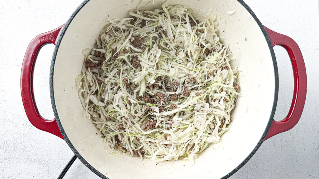 Easy Stuffed Cabbage Soup (1-Pot Deconstructed Golumpki) 6 stuffed cabbage soup step 3