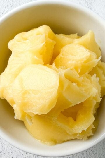 What is ghee - ghee in white bowl on countertop