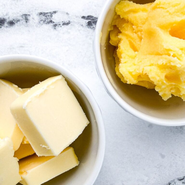 ghee vs butter comparison picture